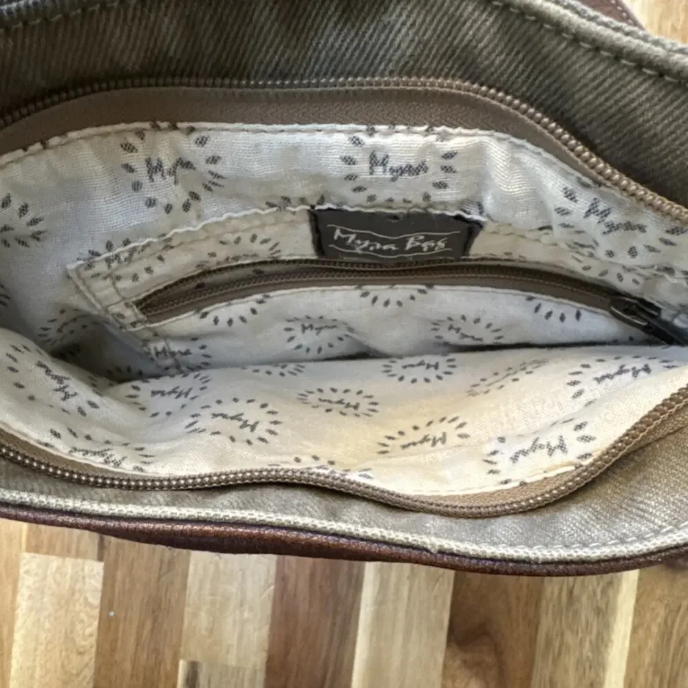 Myra Canvas‎ Leather Crossbody Woven Pockets Boho Natural Festival